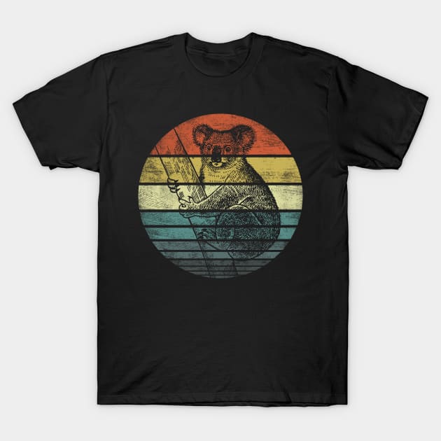 Koala Retro Vintage Sunset T-Shirt by stayilbee